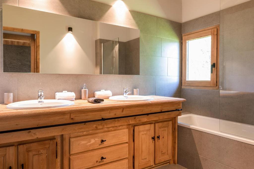 Koupelna v ubytování Megève - Chalet Miage