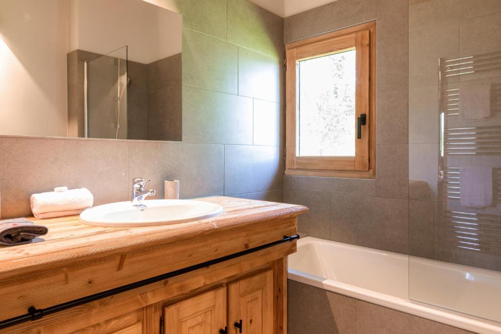 Koupelna v ubytování Megève - Chalet Miage