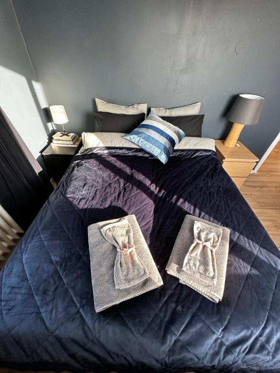 Postel nebo postele na pokoji v ubytování Relaxing and friendly haven
