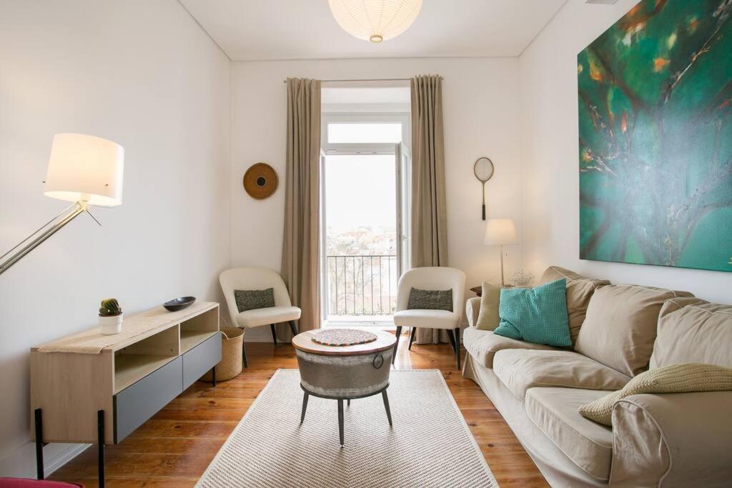 Et opholdsområde på Principe Real beautiful View 3 bedrooms flat!