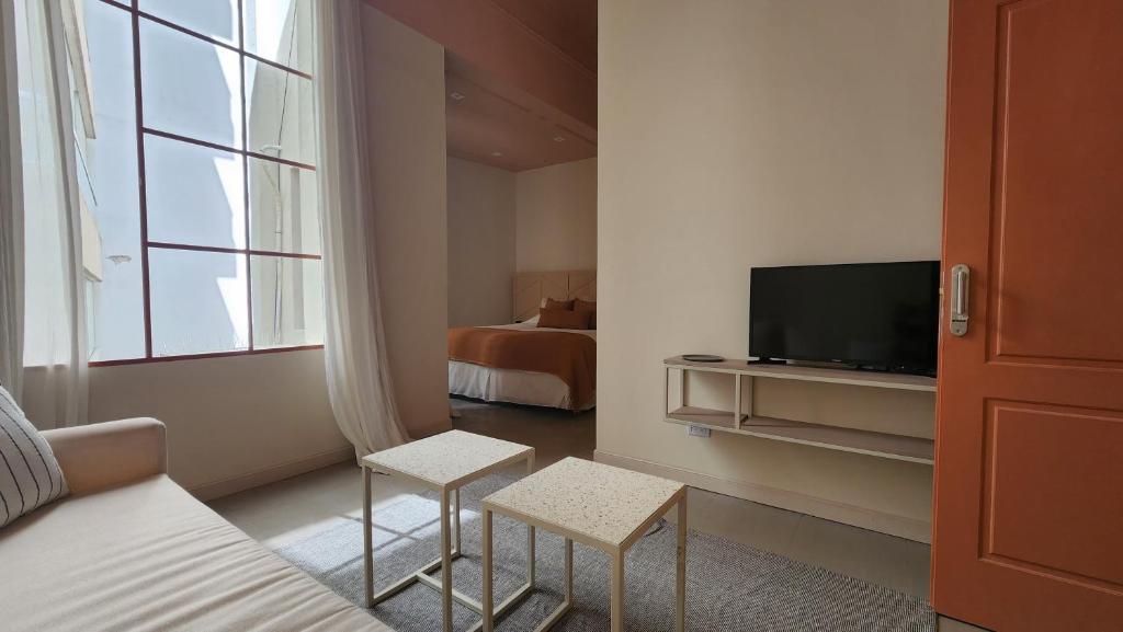 TV a/nebo společenská místnost v ubytování Casa Par Grand Suites