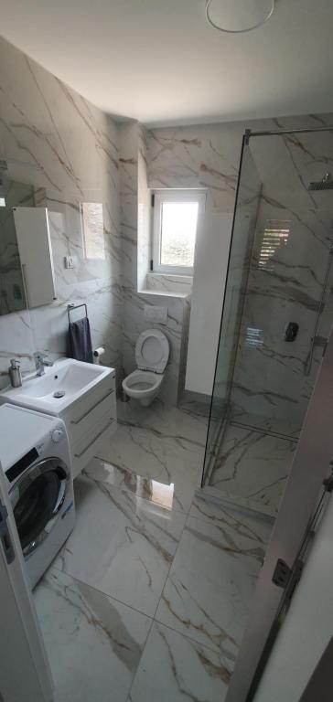Koupelna v ubytování ITACA apartman Krupanj