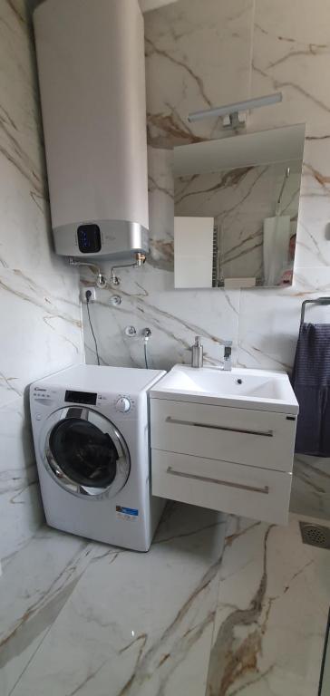 Koupelna v ubytování ITACA apartman Krupanj