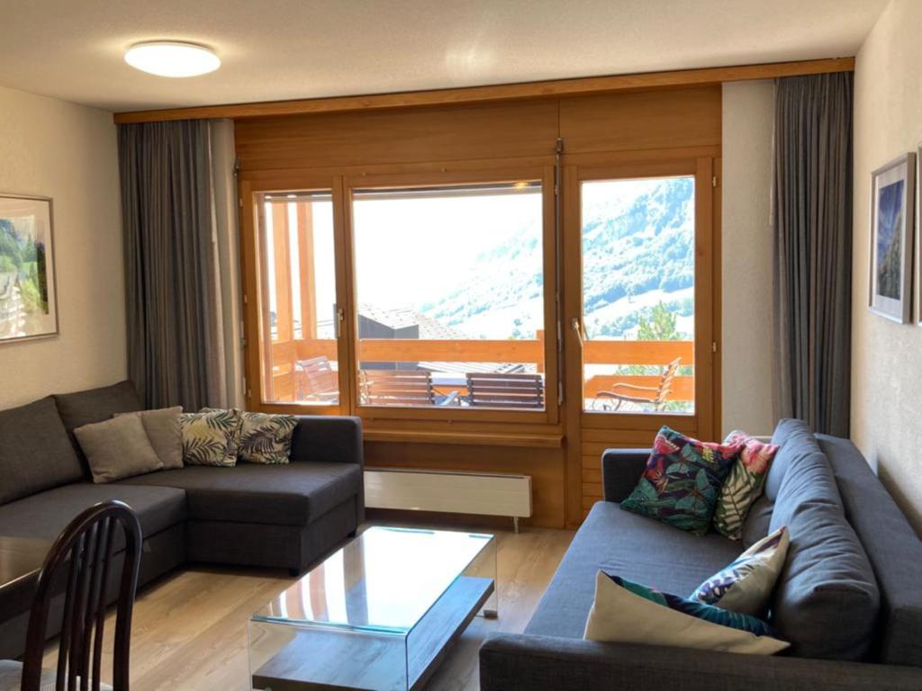 Posezení v ubytování Haus Rothorn, Swiss Alps