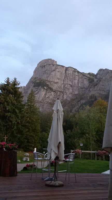 A general mountain view or a mountain view taken from the lodge