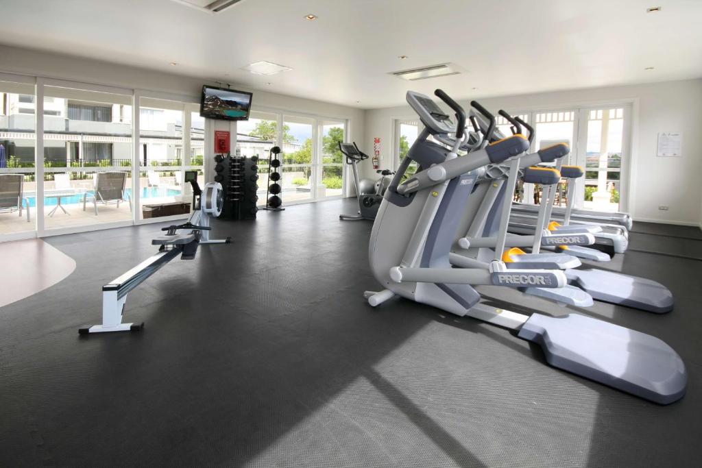 Fitness centrum a/nebo fitness zařízení v ubytování Hilton Lake Taupo