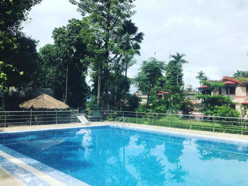 Bazén v ubytování Hotel Hermitage nebo v jeho okolí