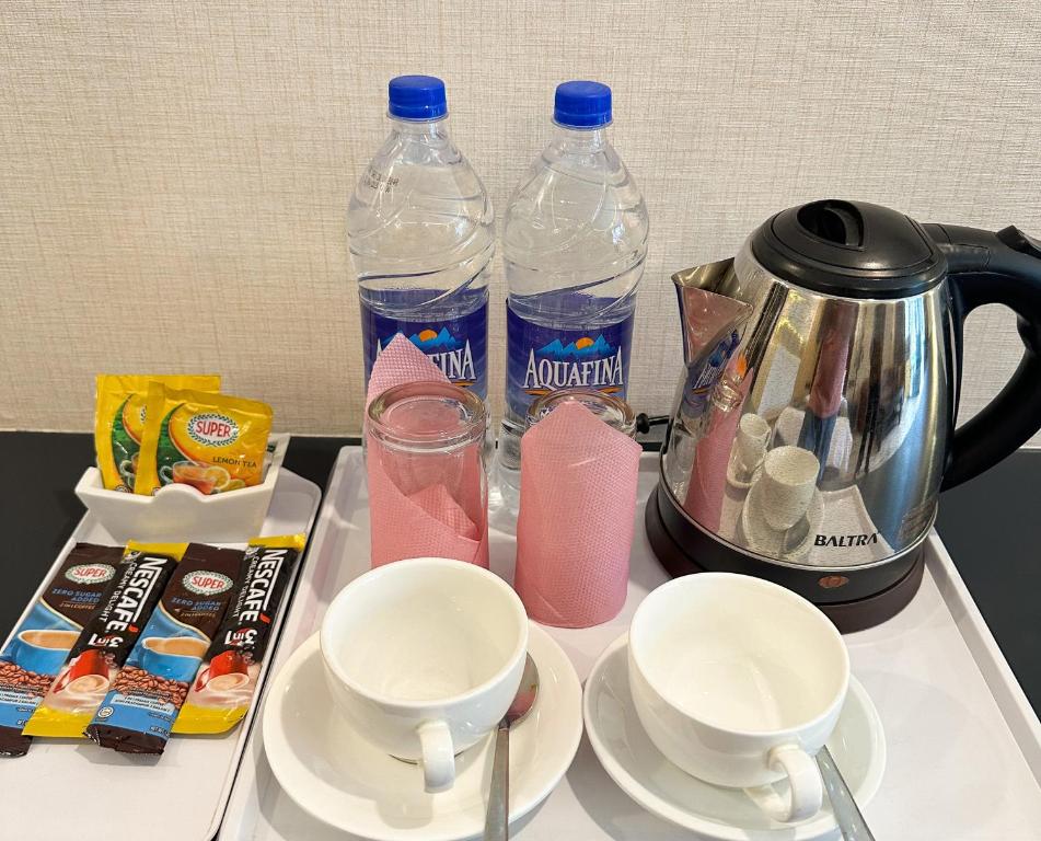 Set per la preparazione di tè e caffè presso Lake View Resort