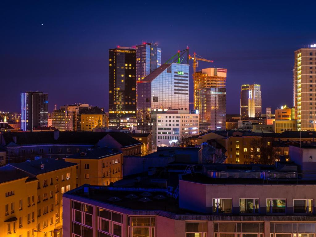 Nespecifikovaný výhled na destinaci Tallinn nebo výhled na město při pohledu z apartmánu