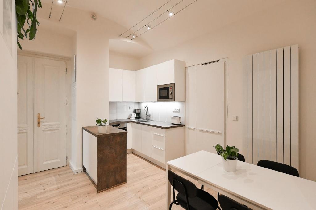 Kuchyň nebo kuchyňský kout v ubytování Kubelíkova 32 Residence