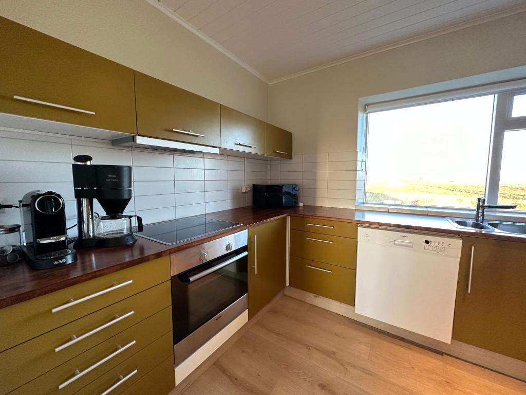 Kuchyň nebo kuchyňský kout v ubytování Vatnsholt in Snæfellsnes - Birta Rentals