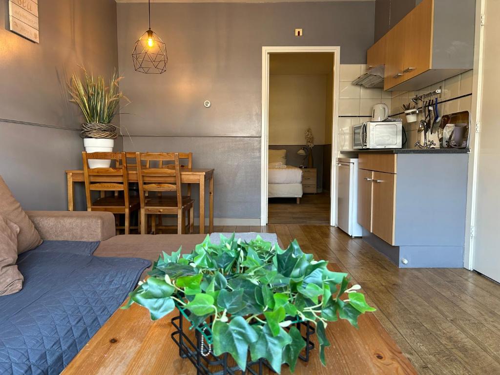 Kuchyň nebo kuchyňský kout v ubytování Hotel Velsen