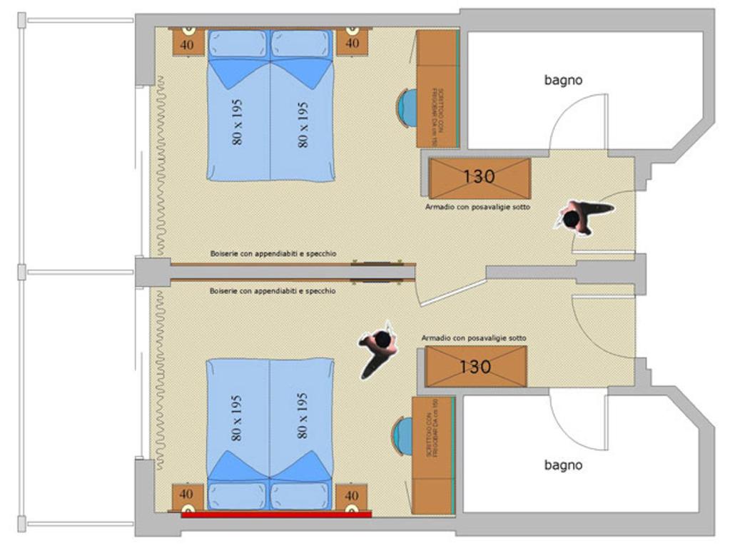 Eraclea Palace Hotel 4 stelle S - Zwei Doppelzimmer Mit Verbindungstür