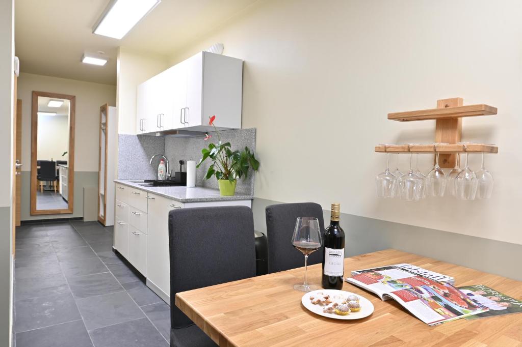 Kuchyň nebo kuchyňský kout v ubytování Domaine Edegger - Organic Winery Badacsony
