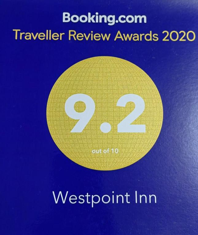 Certifikát, hodnocení, plakát nebo jiný dokument vystavený v ubytování Westpoint Inn