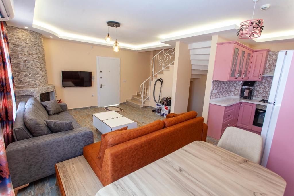 Kuchyň nebo kuchyňský kout v ubytování Roses Villa