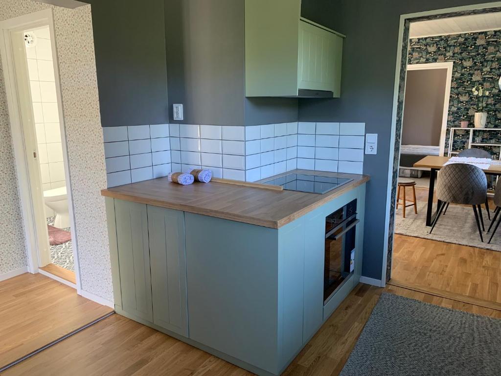 Kuchyň nebo kuchyňský kout v ubytování Haus Lasse