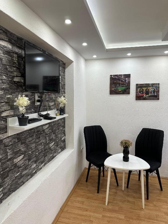 Posezení v ubytování Hostel Gray