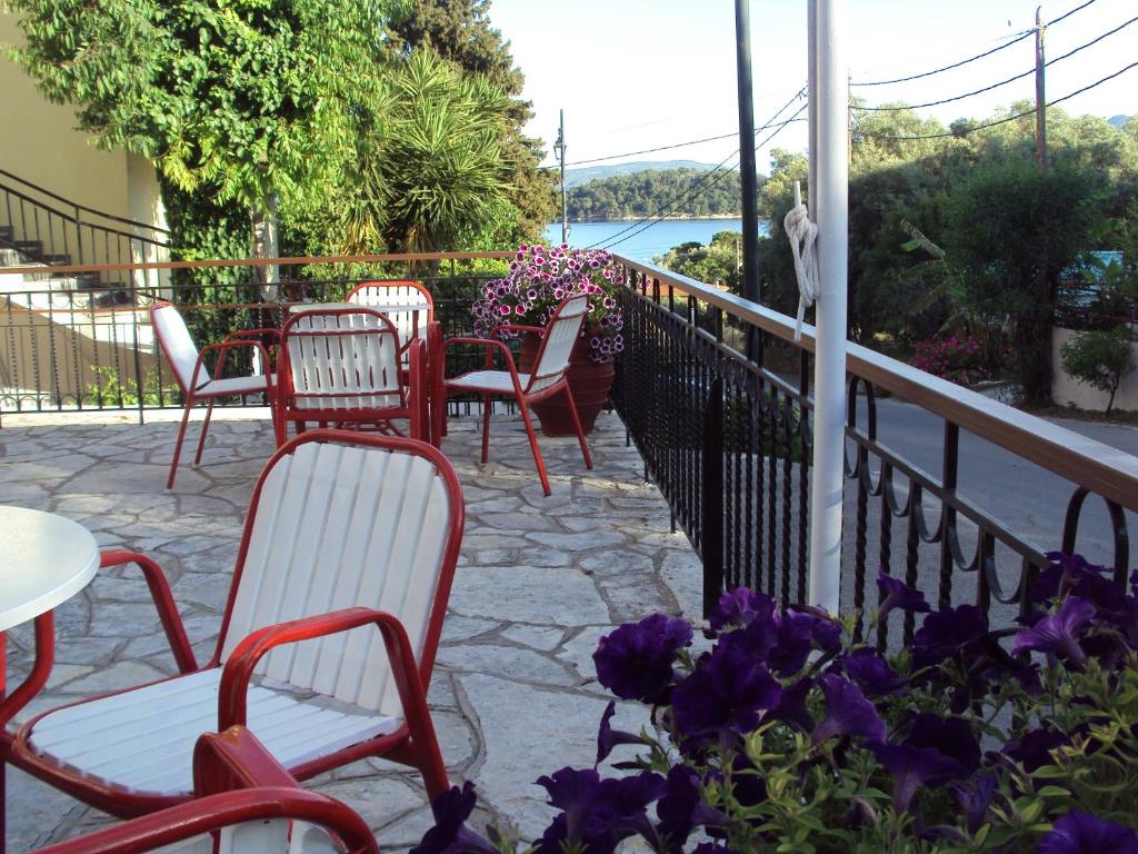Balkón nebo terasa v ubytování Hotel Nostos
