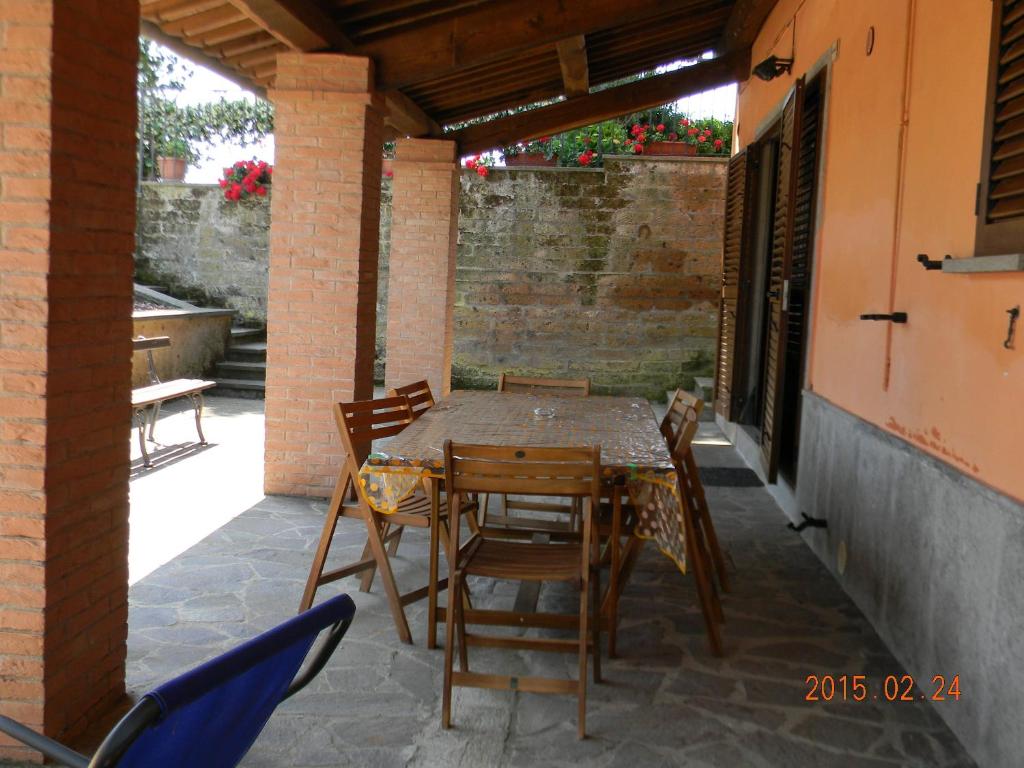 Patio nebo venkovní prostory v ubytování Casa Vacanza Malescale
