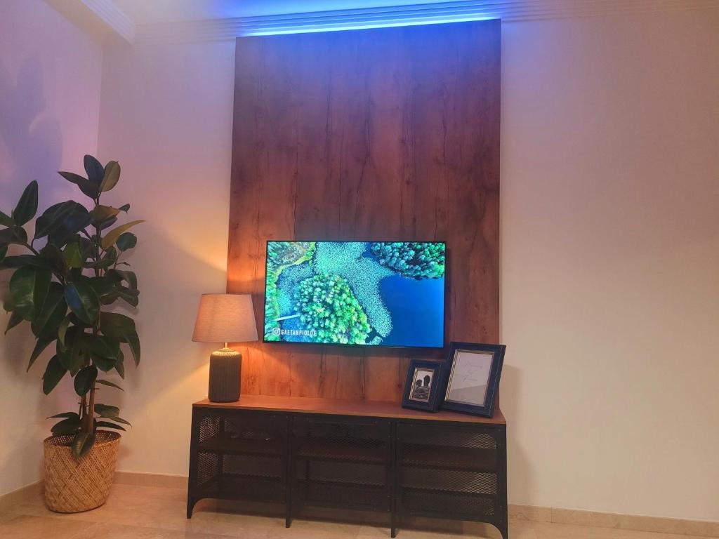 TV a/nebo společenská místnost v ubytování Secret View Duquesa