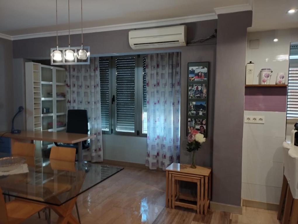 TV a/nebo společenská místnost v ubytování Apartamento