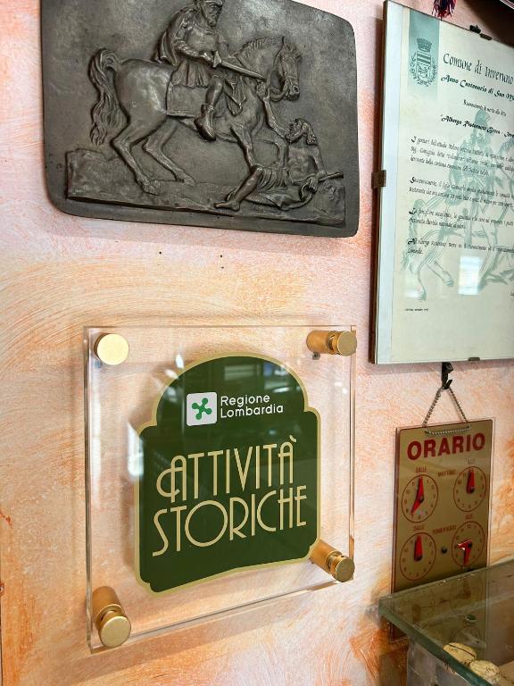 Certifikát, hodnocení, plakát nebo jiný dokument vystavený v ubytování Albergo Ristorante Brera