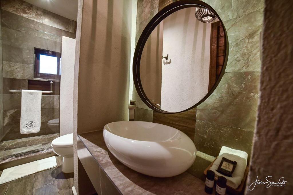 Koupelna v ubytování Suites Campestres Montebello