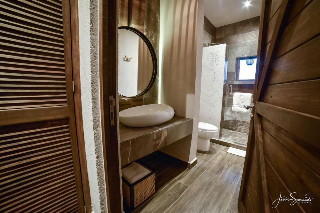 Koupelna v ubytování Suites Campestres Montebello