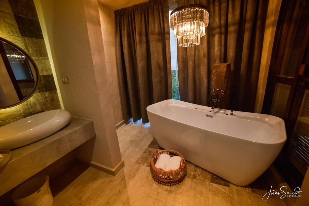 Koupelna v ubytování Suites Campestres Montebello