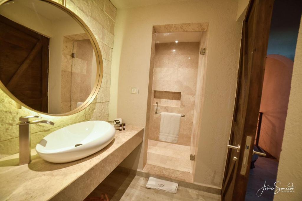 Koupelna v ubytování Suites Campestres Montebello
