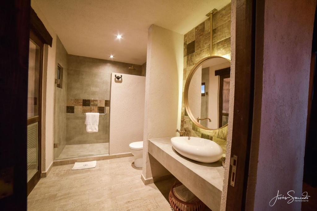 Koupelna v ubytování Suites Campestres Montebello