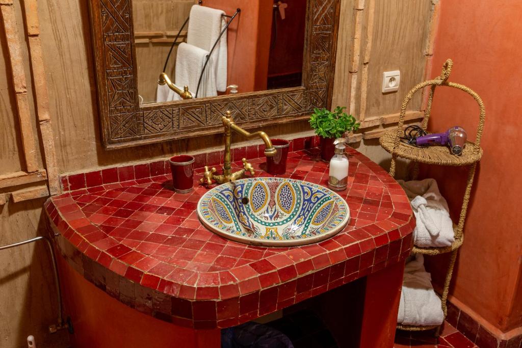 Koupelna v ubytování Les Sources Berbères Riad & Spa
