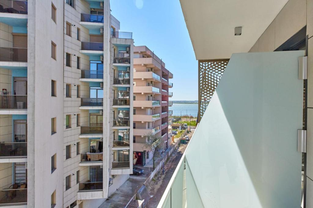 Bygningen som lejlighedshotellet ligger i