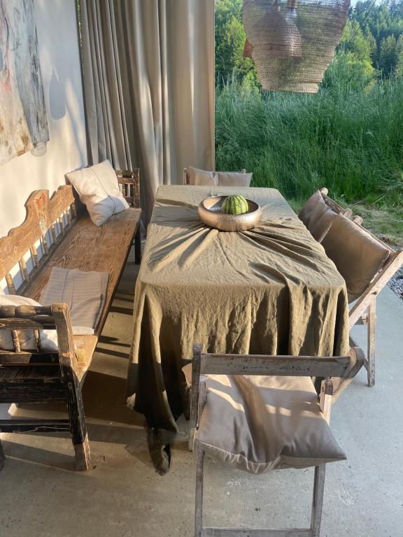 Posezení v ubytování Sunhand home