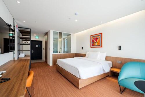 Postel nebo postele na pokoji v ubytování Hotel Cielo