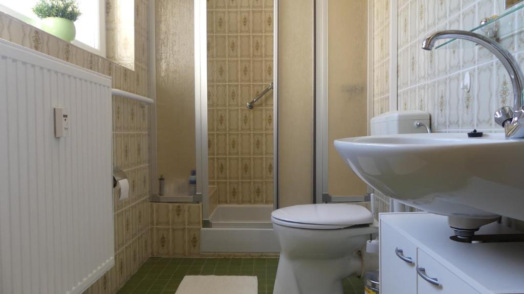 Koupelna v ubytování Ferienwohnung Manta