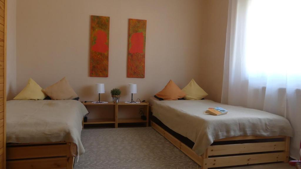 Postel nebo postele na pokoji v ubytování Ferienwohnung Manta