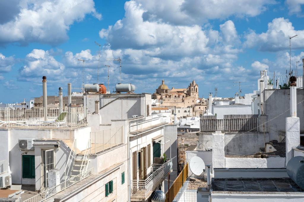Widok na miasto Ostuni z tego domu wakacyjnego