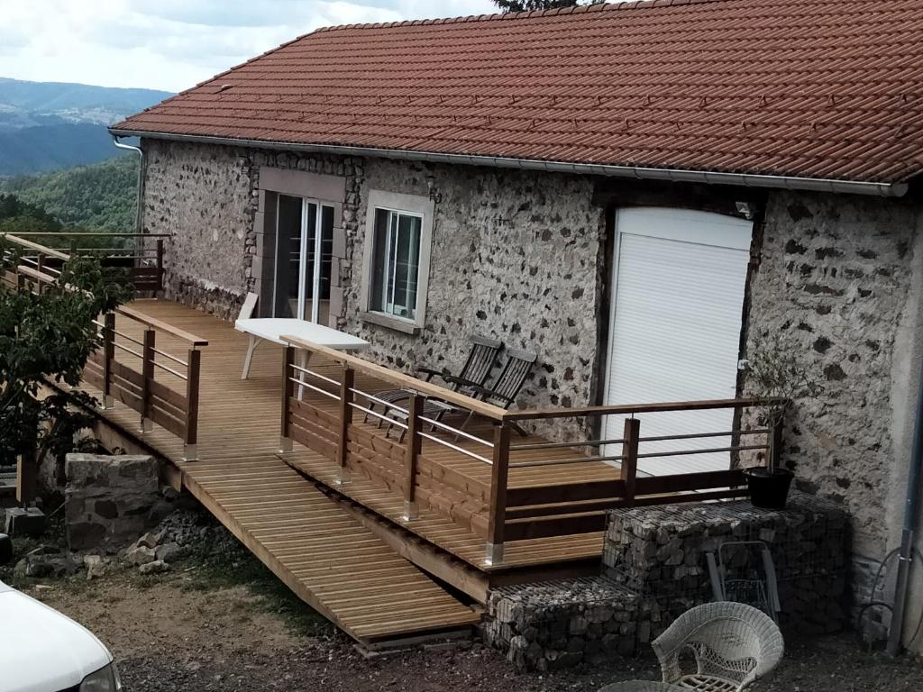 Výhľad na hory alebo výhľad na hory priamo z dovolenkového domu