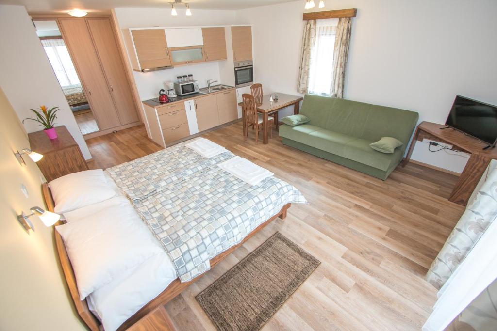TV a/nebo společenská místnost v ubytování Tourist farm Megušar