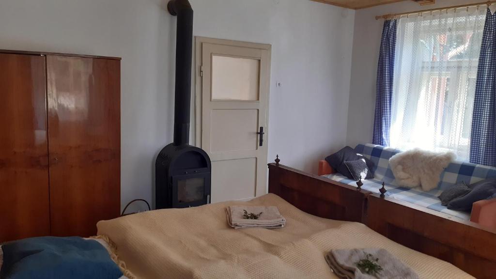 Postel nebo postele na pokoji v ubytování Chalupa - Dešov