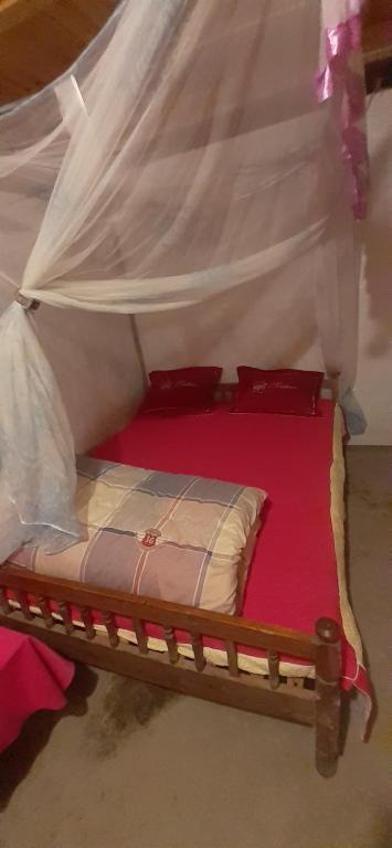 Voodi või voodid majutusasutuse Chau Chau homestay toas