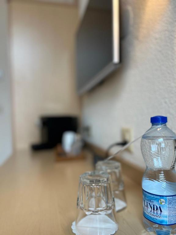TV a/nebo společenská místnost v ubytování Hotel Felmis SELF CHECK-IN