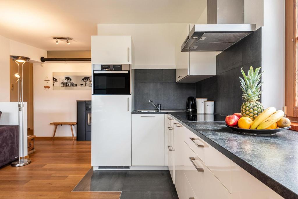 Kuchyňa alebo kuchynka v ubytovaní Apartement Santner