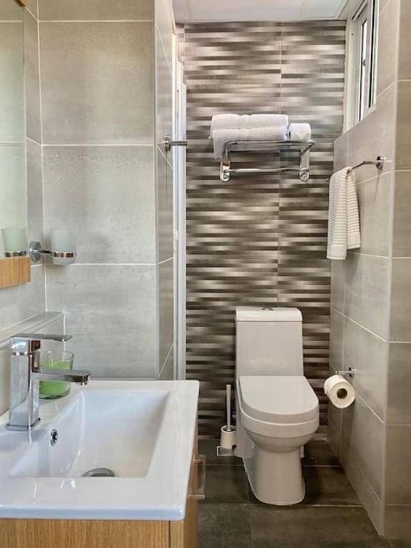 Koupelna v ubytování Cozy City Center Condo Full AC