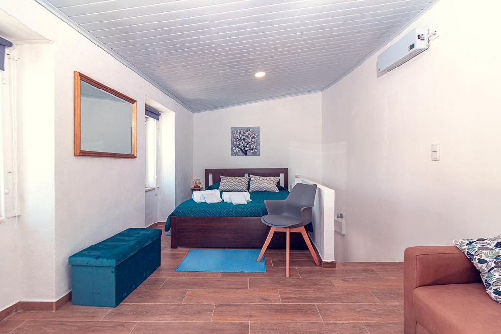 Postel nebo postele na pokoji v ubytování Casa do Largo de NaturAlegre