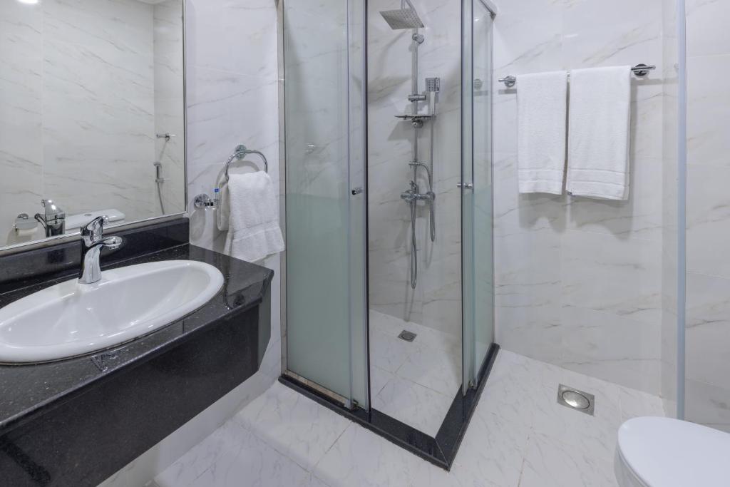 Koupelna v ubytování Snood Al Dana Hotel