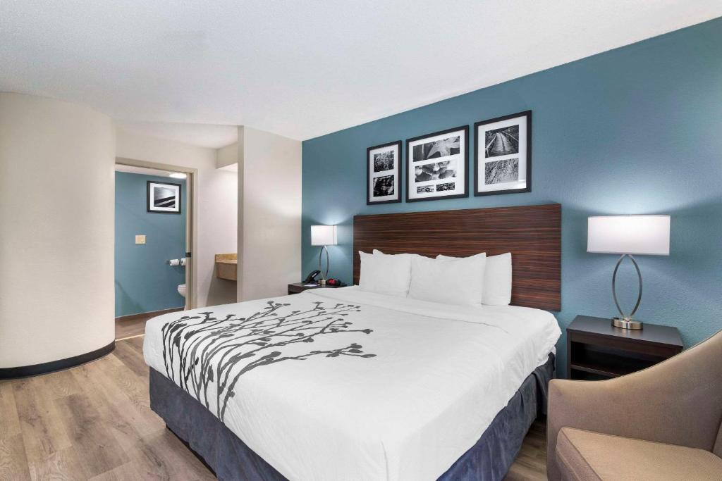 Postel nebo postele na pokoji v ubytování Sleep Inn Mt Pleasant - Charleston