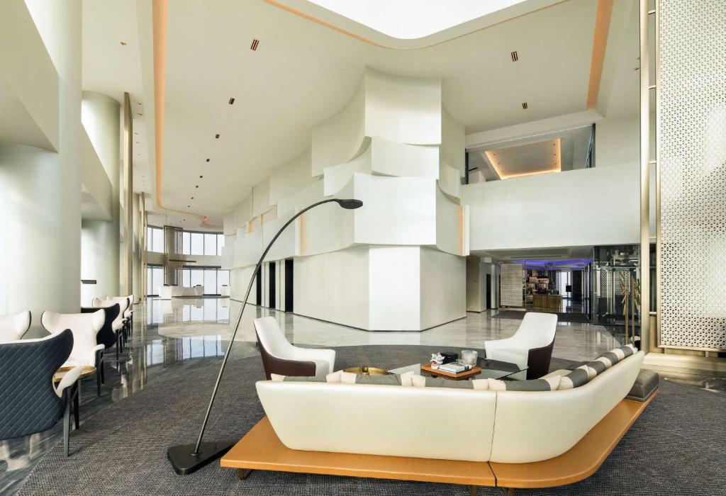 Kuchyň nebo kuchyňský kout v ubytování Doubletree by Hilton Foshan Nanhai-Free Canton Fair Shuttle Bus
